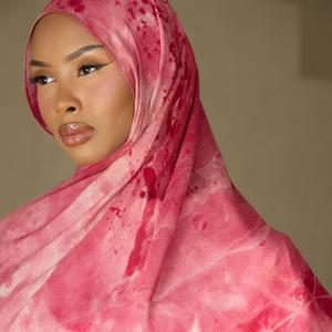 Hiyab Musulmán Modesto con Estampado, Modal, con Logotipo Personalizado, para las 4 Estaciones, Personalizable, Transpirable, Ligero, Moderno, Suave y Duradero - Product Image 2