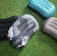 Coussin de soutien lombaire gonflable portable pliable, coussin ergonomique pour le dos, idéal pour les voyages, la voiture, le bureau et le camping