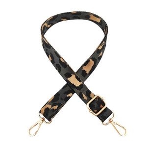 2.5 cm רחב גליטר Leopard מתכוונן תיק כתף Crossbody תיק ארנק ניילון גיטרה טלפון החלפת רצועה - Product Image 5