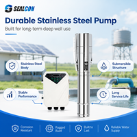 Pompe submersible solaire DC SEALCON pour puits profond, en acier inoxydable, avec contrôleur MPPT externe pour l'irrigation