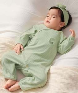 OEM Newborn Romper Boy and Girl <b>Button</b> Design Jumpsuit <b>Baby</b> Clothing Custom <b>Baby</b> Clothes Cute Print Infant Bodysuit Kid Onesie - Product Image 1