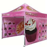 Tente de marché extérieure imperméable pour le festival de Pâques, abri en tissu Oxford 600D, logo personnalisé, tente pop-up résistante au vent, cadre