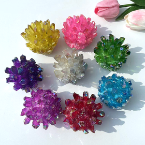 <span class=keywords><strong>Prix</strong></span> d'usine, cristal de <span class=keywords><strong>quartz</strong></span> aura <span class=keywords><strong>fantôme</strong></span> violet vert rouge Reiki, amas de cristal pour la décoration de la maison - Product Image 3