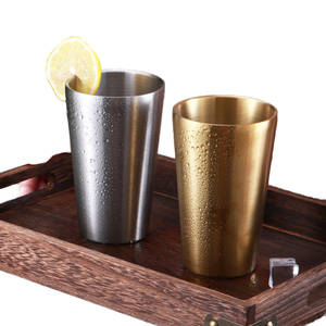 Không Thể Phá Vỡ Stemless Rượu Vang Cốc Biểu Tượng Tùy Chỉnh Thép Không Gỉ Bia Cốc Cốc Nước Xử Lý Đôi Tường Kính Cho Đảng - Product Image 1