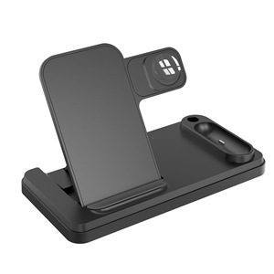 Station de charge sans fil pliable 4-en-1 HiTao, support de charge rapide 15W pour plusieurs appareils, chargeur de bureau portable - Product Image 2