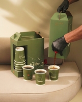 Gobelet en papier personnalisé de luxe écologique jetable à double paroi de 8 oz et 12 oz pour boissons chaudes, thé Karak, Gahwa, café arabe, avec couvercle