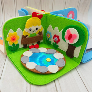 Vendita calda Montessori educativo occupato tranquillo libro <span class=keywords><strong>il</strong></span> <span class=keywords><strong>mio</strong></span> primo libro giocattolo per bambini libro di feltro e casa delle bambole regalo - Product Image 5