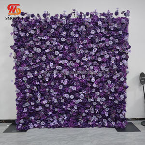 Boules de fleurs artificielles royales violettes lisses, très vendues, pour décorations de mariage, d'événements et de fêtes, avec orchidée - Product Image 4