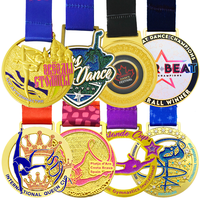 Médailles et Trophées Personnalisés en Métal pour la Gymnastique Rythmique, la Danse et les Sports – Conception sur Mesure, Vente en Gros, Compétition 3D Or