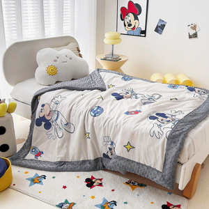 Couverture en coton et bambou pour bébé, motif de dessin animé kawaii, pour filles, été, vente en gros, design personnalisé - Product Image 5