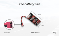 Batterie rechargeable NI-MH personnalisée de remplacement 4,8 V 7,2 V 5000 mAh Pack pour voitures RC Jouets Batteries 4S2P 2S pour pistolet à air comprimé M4 HPA