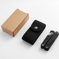 Pince multifonction pliable avec couteau en acier inoxydable, outil de survie portable EDC pour le camping en plein air, outil de poche, vente en gros OEM, coffrets cadeaux