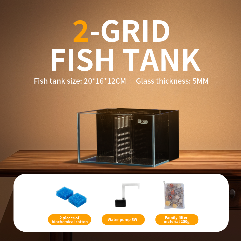 2 tanque de peces de partición