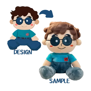 Personalizable lindo Kirby suave tela de algodón de peluche Animal de juguete OEM ODM boda empresa regalos niños divertido alivio del estrés PP relleno - Product Image 3