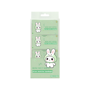 Fabricant de lingettes miniatures personnalisées, lingettes humides biodégradables, naturelles, jetables, en tissu non tissé, lavables, en petits paquets - Product Image 3