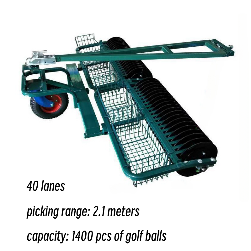 Machine de cueilleur de balle de golf de 2 sections