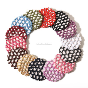 BELLEWORLD, cubierta de <span class=keywords><strong>moño</strong></span> personalizada, herramienta <span class=keywords><strong>para</strong></span> el cabello <span class=keywords><strong>para</strong></span> mujer, <span class=keywords><strong>redecilla</strong></span> de ballet elástica <span class=keywords><strong>para</strong></span> baile, colores puros, tocado de ganchillo con diamantes de imitación, <span class=keywords><strong>redecilla</strong></span> <span class=keywords><strong>para</strong></span> el pelo - Product Image 4