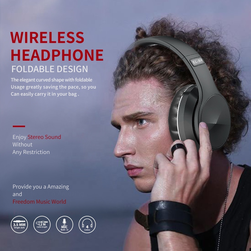 Design de mode Confortable Contrôle Du Volume Casque Serre-Tête Sans Fil