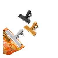 Factory Direct 430 Edelstahl T-förmige Bill Clips Kreative Haushalts küche Lebensmittel versiegelung Datei Ordner Messing Material