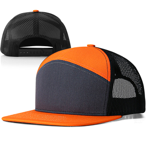 Chất Lượng Cao 7 Bảng Điều Chỉnh Phẳng Brim Nets Cap Richardson 112 Trucker Mũ Việt Nam Với Thêu Logo - Product Image 1