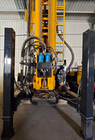 Machine de forage de puits d'eau DTH sur chenilles à moteur diesel entièrement hydraulique haute efficacité, profondeur de forage 200m, facile à utiliser