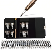 Kit d'outils de réparation pour ordinateur portable et téléphone portable 25 en 1, jeu de tournevis de précision pour la réparation et le démontage des appareils Apple Macbook Air Pro iPad