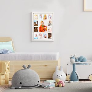 GMFrames Set di <span class=keywords><strong>Cornici</strong></span> per Foto dei Primi Anni, Anni Scolastici e Laurea, in Legno con Supporto per Montaggio a Parete, Esibisce 1 Foto 5x7 e 12 Foto <span class=keywords><strong>25x35</strong></span> - Product Image 6