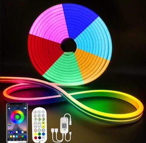 ไฟนีออน LED RGB ขนาด 24V 7x13 มม. ทนทานต่อแรงกด สำหรับใช้ในพิพิธภัณฑ์ ได้รับมาตรฐาน RoHS CE IP65 รับประกัน 3 ปี CRI สูง - Product Image 1