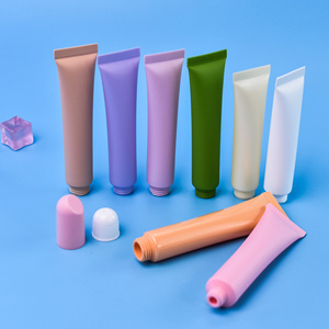 Tubo exprimidor de 10ml y 20ml para brillo de labios, lápiz labial, bálsamo labial, rollo en crema para los ojos, embalaje, tubo de fabricación de PE de plástico blanco y rosa - Product Image 1