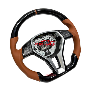Volante Deportivo Color Negro Piano para Mercedes-Benz W204 Clase C 2008-2014 C200 C300 <span class=keywords><strong>C220</strong></span> CDI C63 <span class=keywords><strong>AMG</strong></span> Estate - Product Image 2