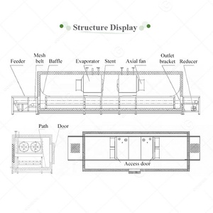 Congélateur rapide industriel à spirale pour poisson, poulet, crevettes, avec grande bande transporteuse de 100 kg et tunnel, à vendre - Product Image 4