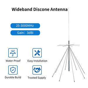 เสาอากาศดิสคอนแบบอัลตร้าไวด์แบนด์ 25MHz ถึง 3000MHz สำหรับการสื่อสาร - Product Image 2