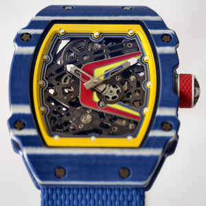 Reloj Mecánico Automático 67-02 con Esfera Abierta Ultrafina, Caja de Carbono NTPT Azul, Correa de Nailon Azul para Hombre, Reloj Deportivo de Pulsera - Product Image 2