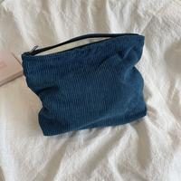 Trousse de Maquillage en Coton Doux et Durable, Fermeture Éclair, Écologique, Pliable, Idéale pour les Voyages et les Cosmétiques