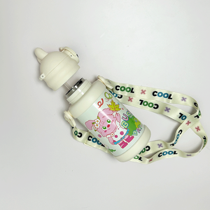 Bouteille d'eau pour enfants 18 oz en acier inoxydable avec affichage de la température LED, paille souple, sans BPA, en acier inoxydable. - Product Image 4