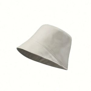 Pu Cotton 5-Panel Canvas Bucket Hats Wholesale Custom Logo Designer Fisherman Cap Luxury Vintage Four Seasons - Product Image 2