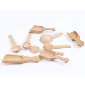 Cuchara de Café de Madera Ecológica Personalizada de Alta Calidad <span class=keywords><strong>para</strong></span> Viajes, Uso en Sopa, Sal, Baño y Spa - Bordes Suaves <span class=keywords><strong>para</strong></span> Frascos de Exfoliante de Azúcar - Product Image 2