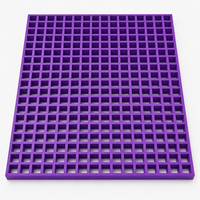 Grille d'escalier GRP pour terrains accidentés tropicaux 38x38mm en fibre de verre FRP, panneau antidérapant OEM