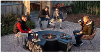 Cheminée extérieure de foyer au bois pour patio et jardin arrière-cour Patio Barbecue Grill