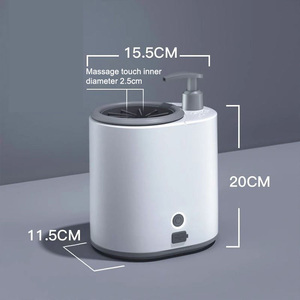 Machine à laver les pieds électrique automatique pour animaux de compagnie outil de toilettage tasse de nettoyage des pattes en caoutchouc pour chats et chiens - Product Image 2