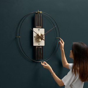 <b>Wall</b> <b>Clock</b> Oval Analog Battery Powered <b>Silent</b> Living Room Dining Room Decor - Product Image 2