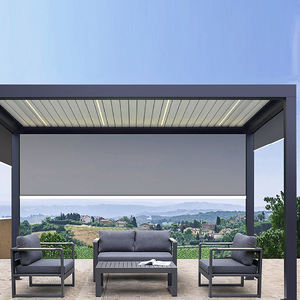 ชุดหลังคาบานเกล็ดปรับได้ด้วยมอเตอร์สุดหรู สำหรับกลางแจ้ง ทำจากอะลูมิเนียม ระบบไบโอไคลเมติก ศาลาพักผ่อนกลางแจ้ง - Product Image 3