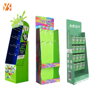 Tùy chỉnh có thể gập lại kệ trưng bày cho các sản phẩm điện tử giấy sóng Kệ các tông bảng móng tay Móc nhựa - Product Image 4