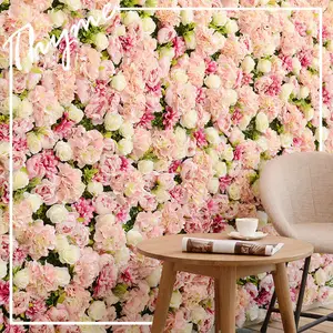 웨딩 배경 꽃 잡초 장식 인공 꽃 벽