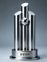Trophée de haute qualité en laiton et alliage de zinc, médaille souvenir, cadeau d'affaires, plaqué or et argent, luxe