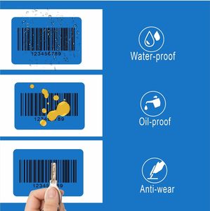 3 "x 2" Màu Xanh Hoàng gia đục lỗ trực tiếp địa chỉ nhiệt tái sử dụng nhãn Máy in nhiệt tương thích Nhãn (1000 cái mỗi cuộn) - Product Image 6