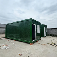 Bâtiment modulaire préfabriqué en conteneurs mobiles, maison en conteneurs détachable pour studio, bureau, logement