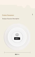Horloge LED intelligente avec télécommande, lumière murale à détection de présence humaine, projecteur, lampe de chevet pour chambre à coucher, luminosité réglable