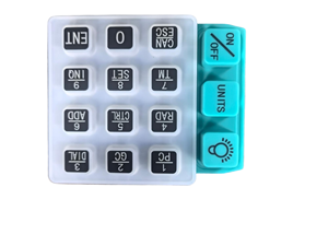 Tùy chỉnh màu sắc dẫn điện Silicone cao su bàn phím nút máy thiết bị cho điều khiển từ xa ứng dụng P + rkeypad - Product Image 6