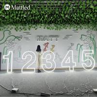 Letrero de Neón Personalizado Mattled de 1, 2, 3 y 4 Pies, Letras y Números LED del 0 al 9, de la A a la Z, RGB, Color Único, Control Remoto, Decoración Impermeable